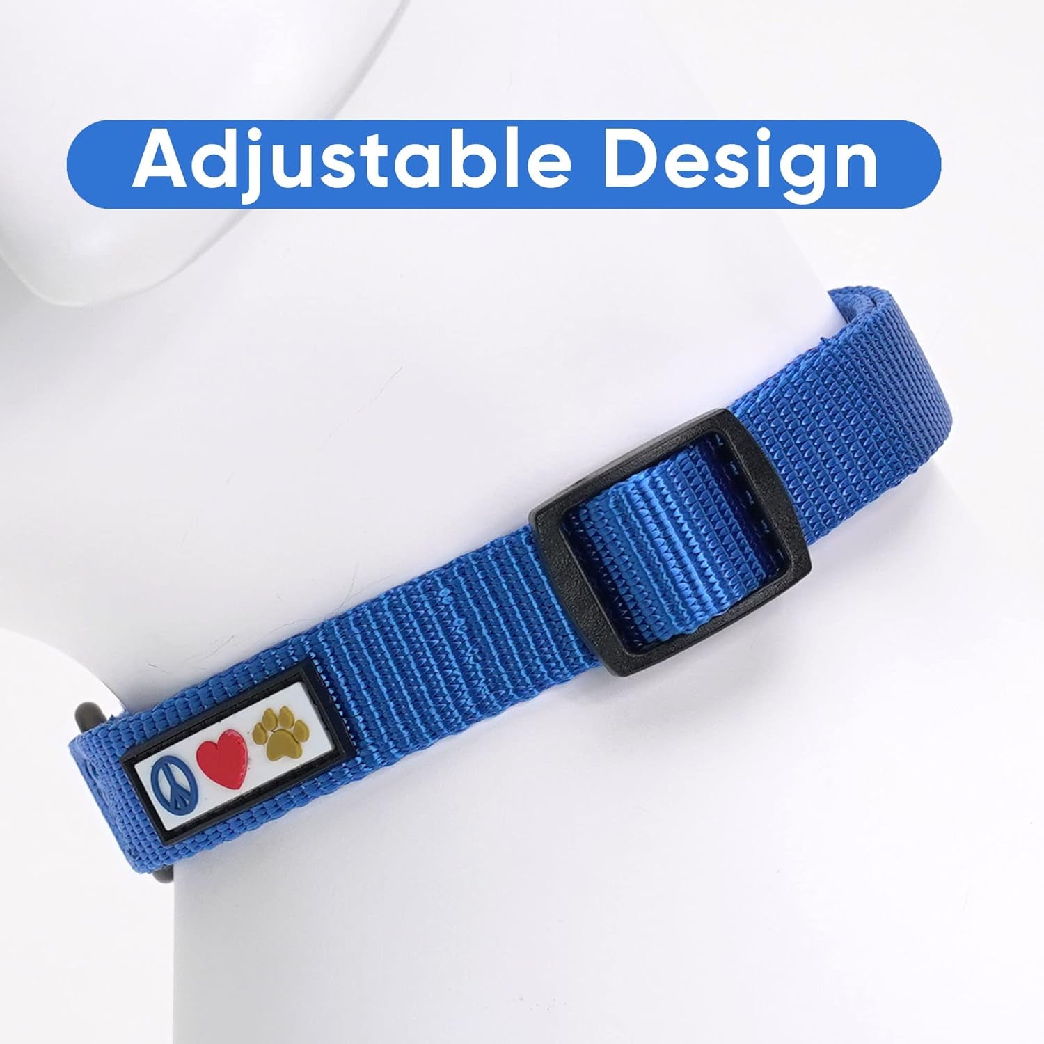 Solid Puppy Collar Pet Collar Training Dog Collar Small Blue