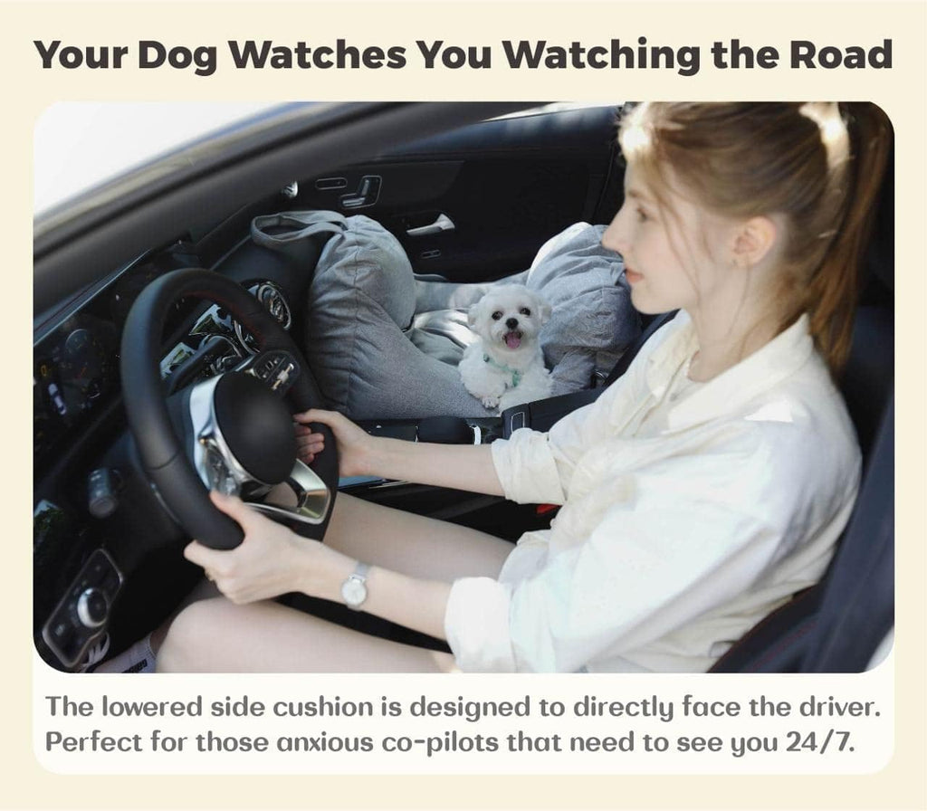 Dog Car Seat, Puppy Booster Seat, Travel Carrier Bed for Small and Medium Pets