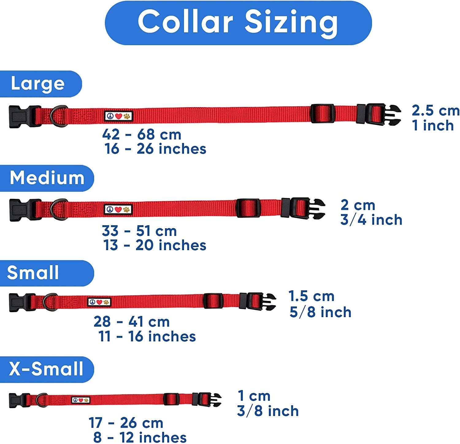 Solid Puppy Collar Pet Collar Training Dog Collar Small Blue